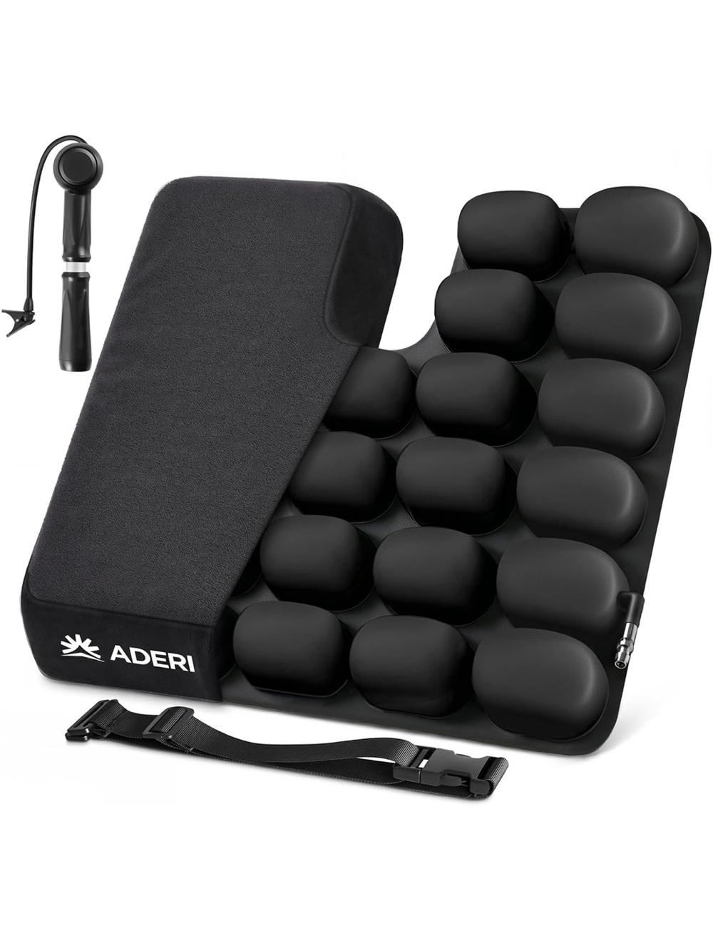 Black Inflatable Seat Cushion for Wheelchair & Car
